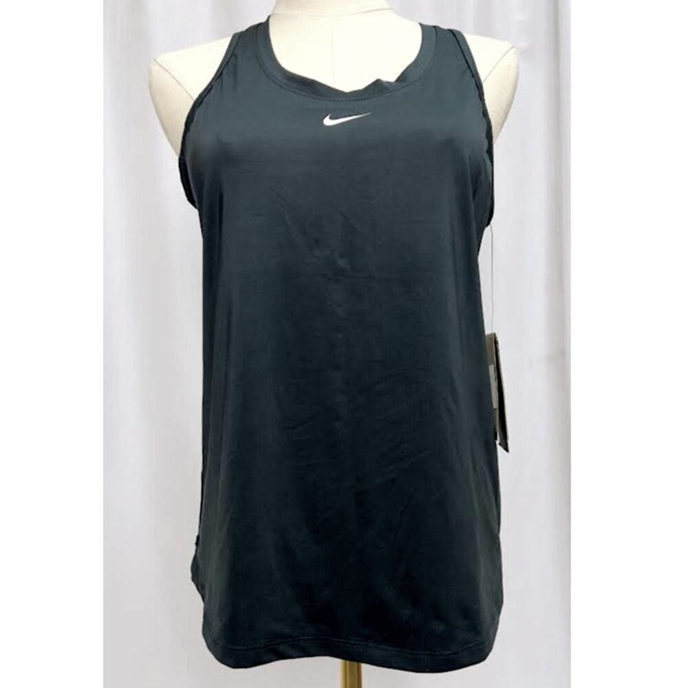 NWT! Nike Training One Dri-FIT Tank Top in Black MED - Picture 1 of 11